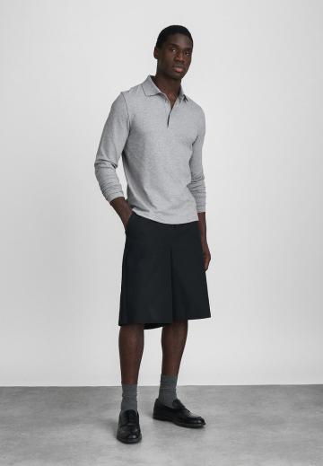 Поло с длинным рукавом