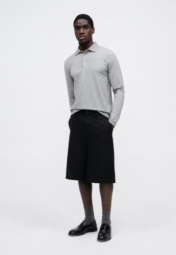 Поло с длинным рукавом