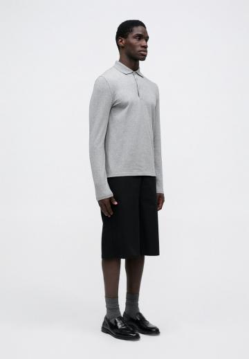 Поло с длинным рукавом