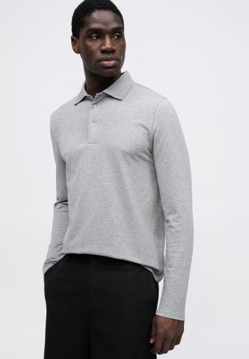 Поло с длинным рукавом