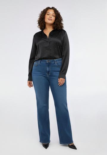 Атласная блузка