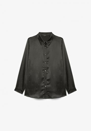 Атласная блузка
