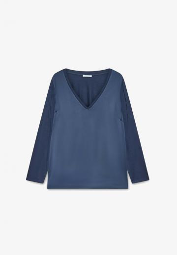 Атласная блузка