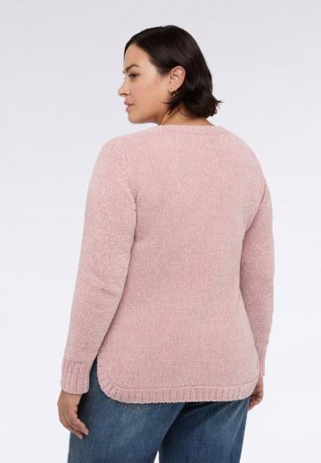 Пуловер с вырезом V