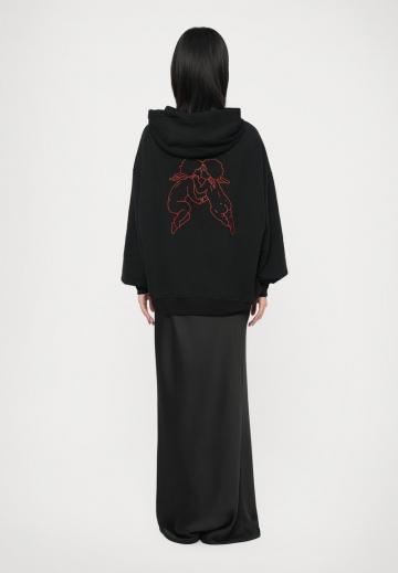 Пуловер с капюшоном