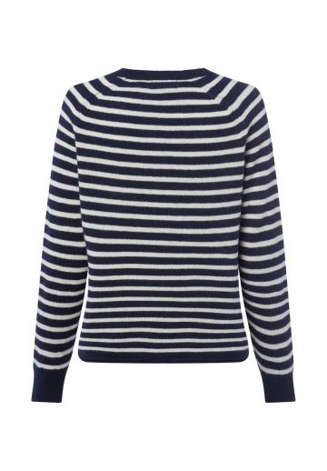 Пуловер в полоску