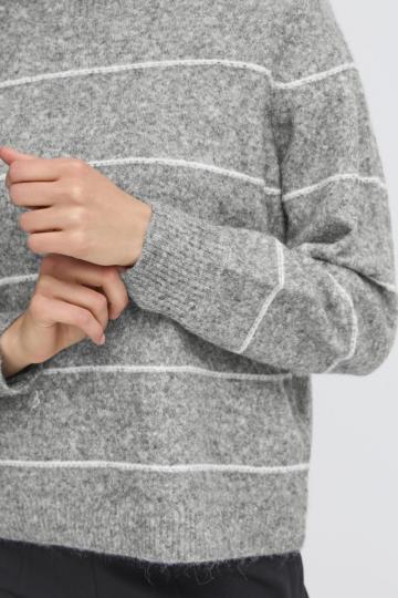 Пуловер в полоску