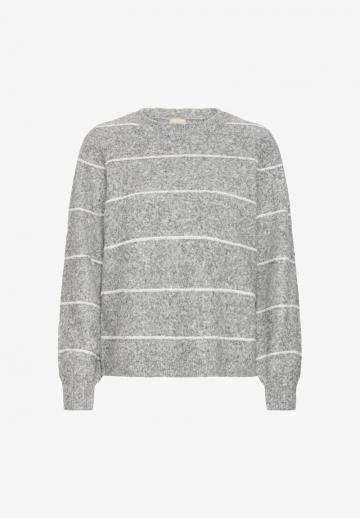 Пуловер в полоску