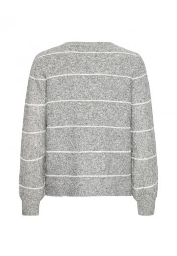 Пуловер в полоску