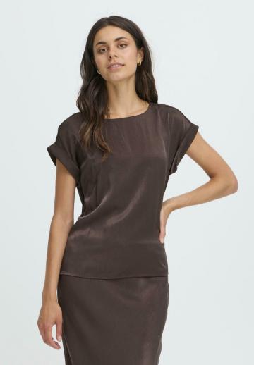 Атласная блузка