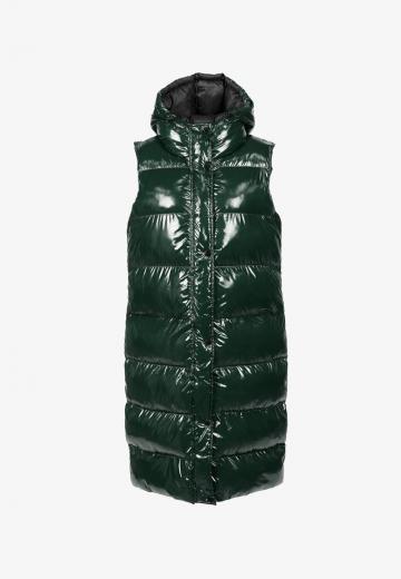 Длинный жилет