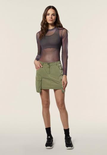 Юбка с накладными карманами