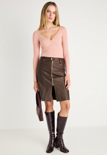 Кожаная юбка