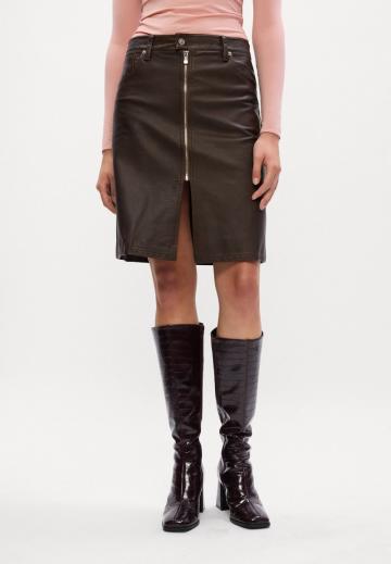 Кожаная юбка