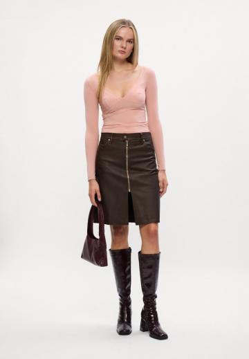 Кожаная юбка