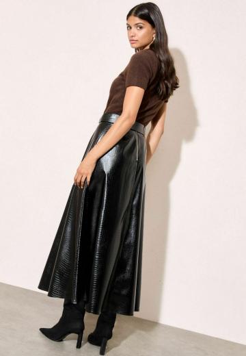 Кожаная юбка