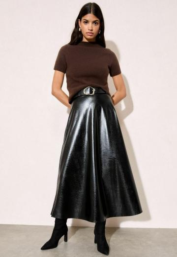 Кожаная юбка
