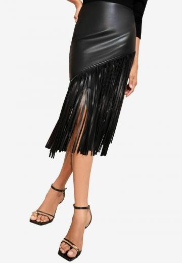 Кожаная юбка