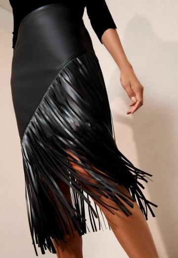 Кожаная юбка