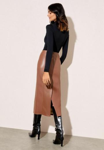 Кожаная юбка