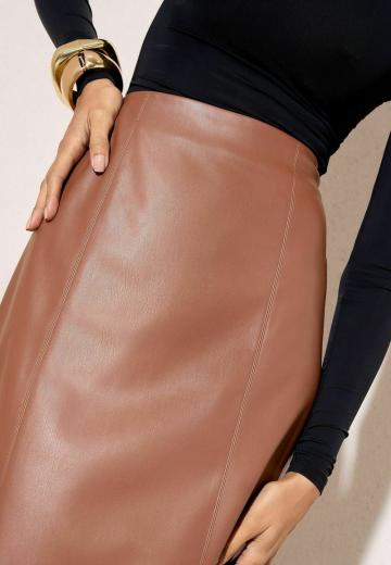Кожаная юбка