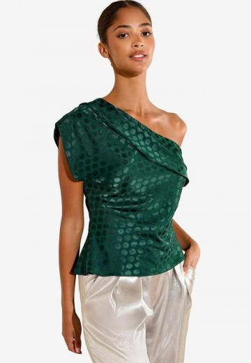 Атласная блузка