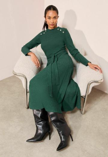 Вязаное платье