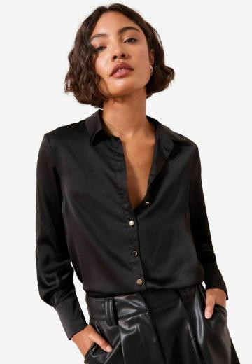 Атласная блузка