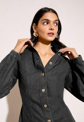 Джинсовое платье