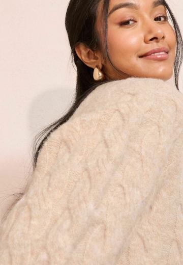 Пуловер с рукавом три четверти