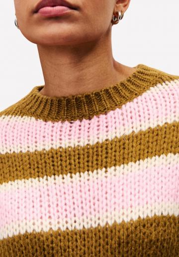 Пуловер в полоску