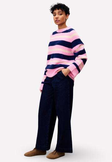 Пуловер в полоску