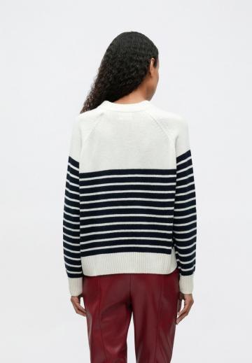 Пуловер в полоску