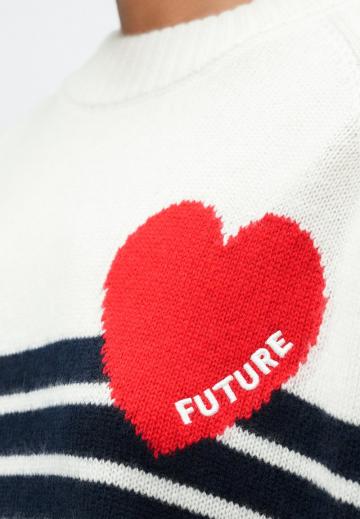 Пуловер в полоску