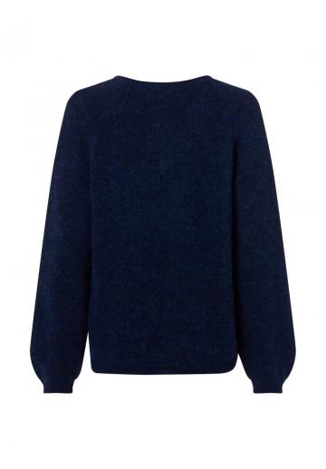 Пуловер с вырезом V