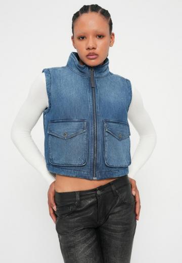 Джинсовая жилетка