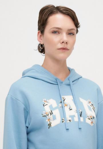 Пуловер с капюшоном