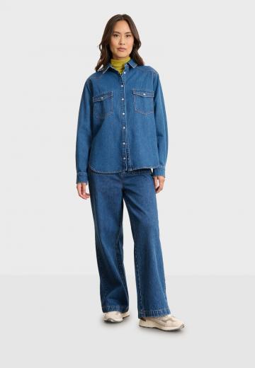 Джинсовая блузка