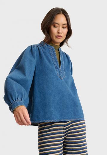 Джинсовая блузка