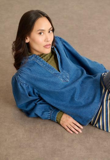 Джинсовая блузка