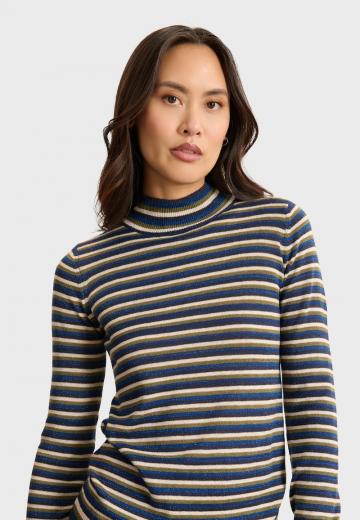Пуловер в полоску