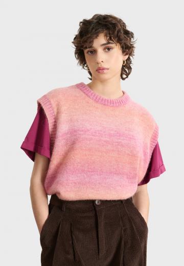 Пуловер без рукавов