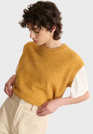 Пуловер без рукавов