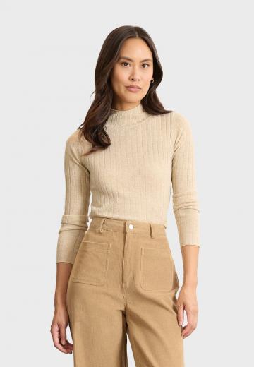 Пуловер с рукавом три четверти