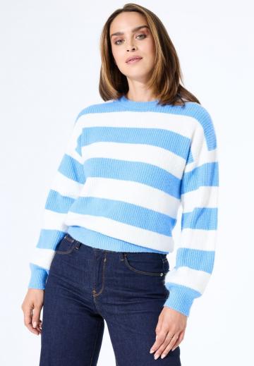 Пуловер в полоску
