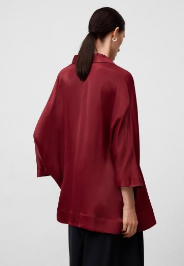 Атласная блузка