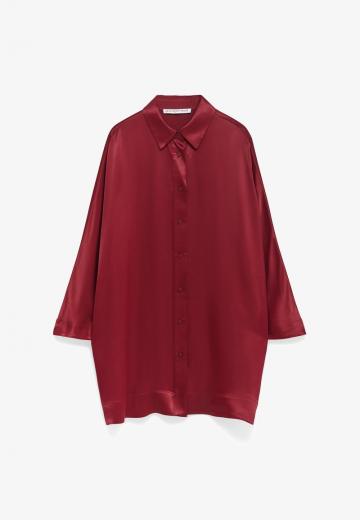 Атласная блузка