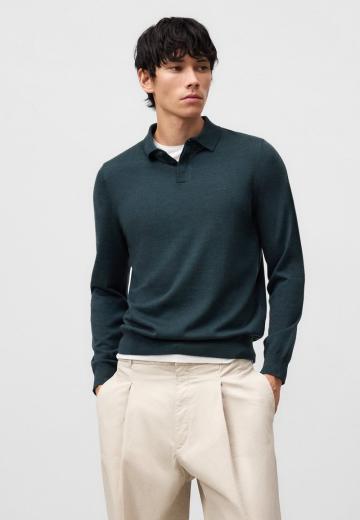 Поло с длинным рукавом