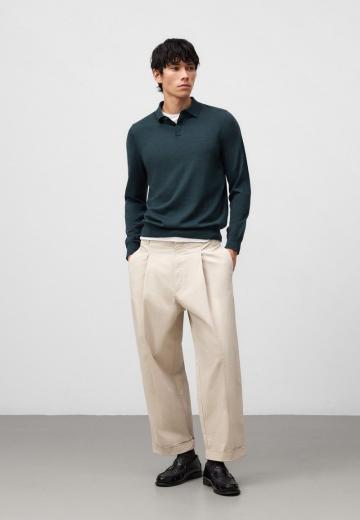 Поло с длинным рукавом