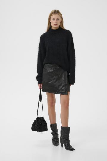 Кожаная юбка